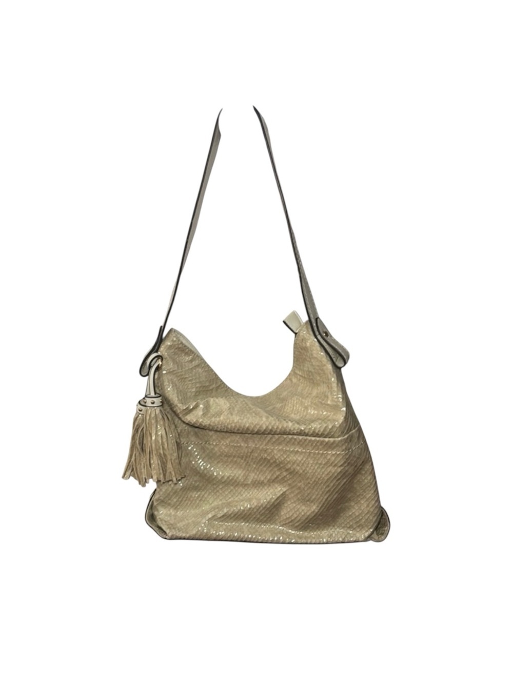 Sondra Roberts Elegant Cream Shoulder Bag